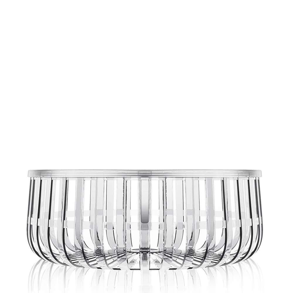 Kartell Panier Container por Ronan & Erwan Bouroullec, paquete de 1, cristal transparente 8860/B4