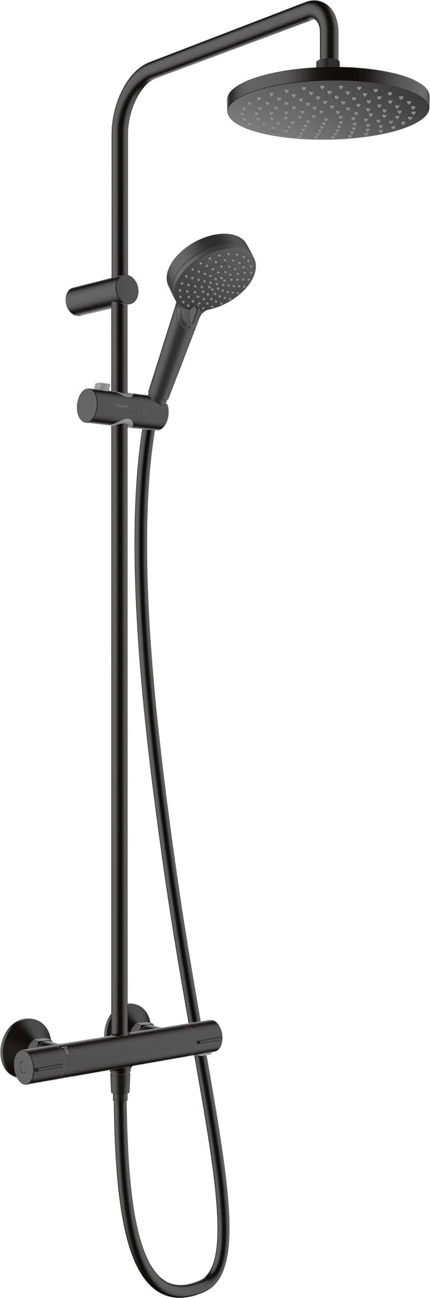 hansgrohe Vernis Blend 200 EcoSmart con termostato, negro mate, 26089670