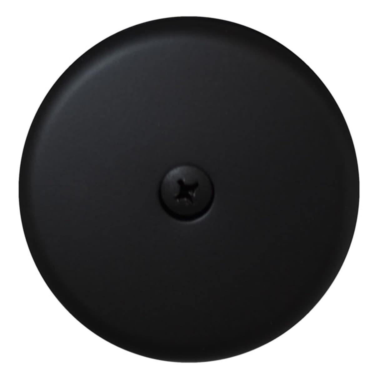 Westbrass D328-200-62 placa de rebosadero para bañera 3-1/8" con tornillo, Matte Black (paquete x200)