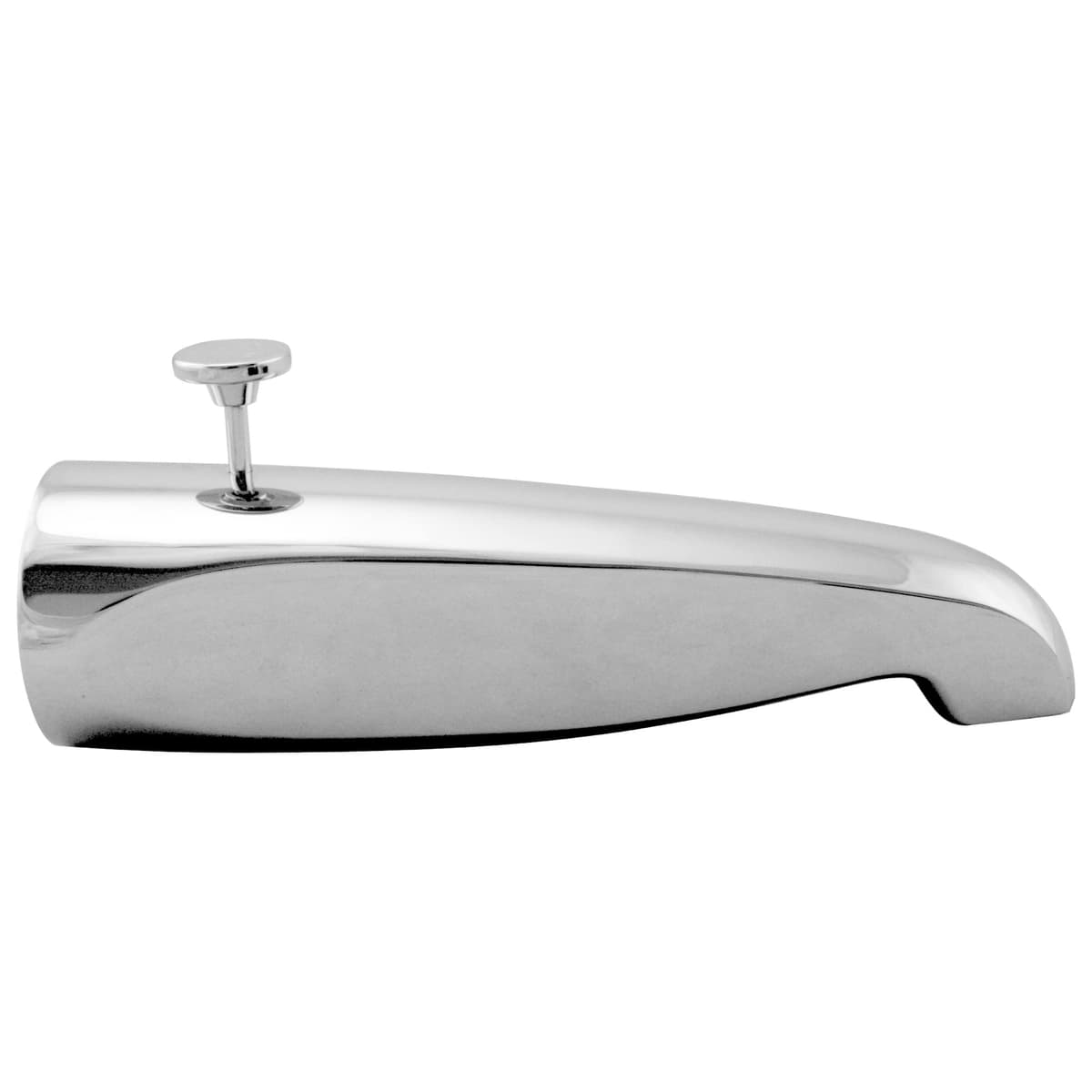 Westbrass D3111-18-26 Tub Spout 8-1/2" con desviador trasero, Cromo Pulido, paquete de 18