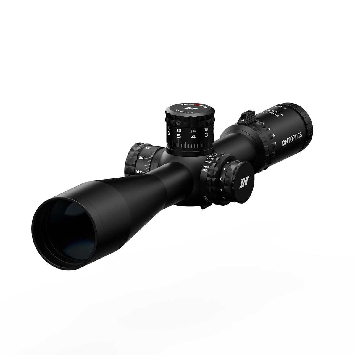 DNT Optics Theone 7-35X56 FFP MIL Riflescope con retícula TOR iluminada, Zero Stop y tubo de 34mm