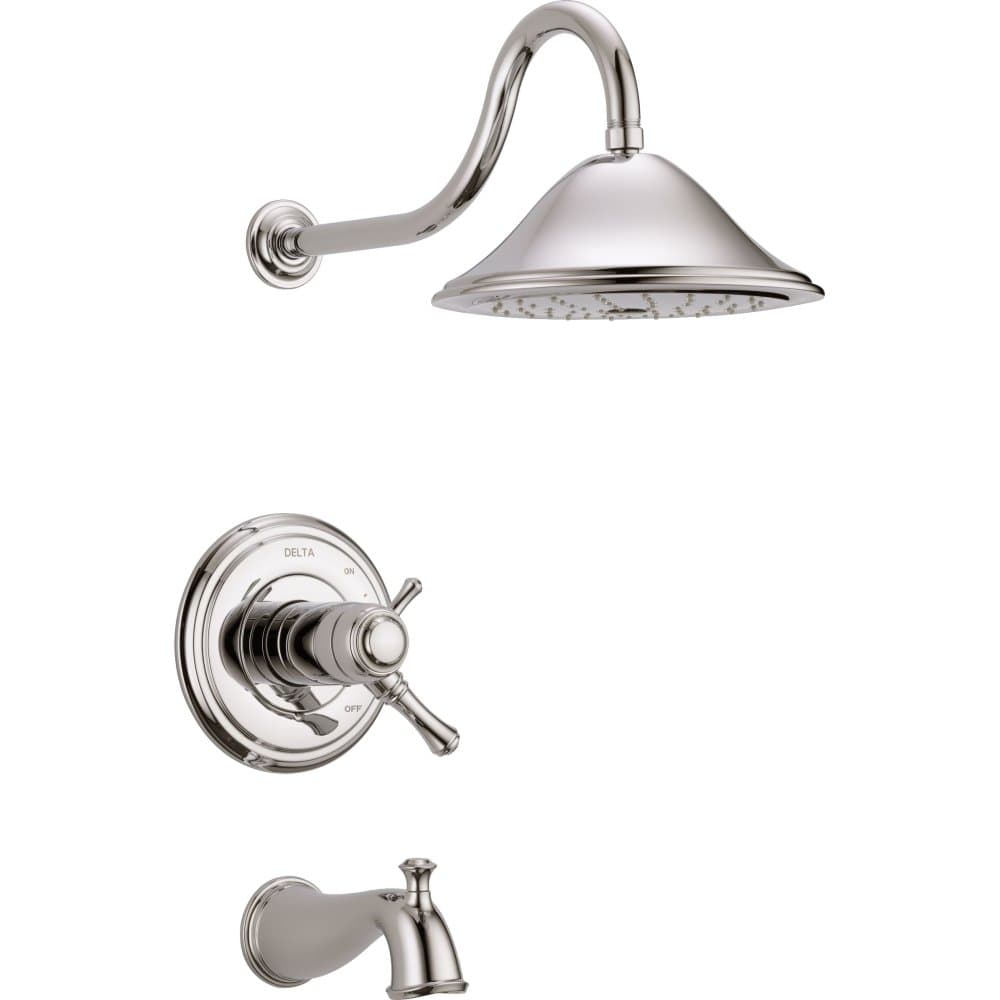 Delta T17T497-PN Cassidy MultiChoice Tub & Shower Trim, Polished Nickel