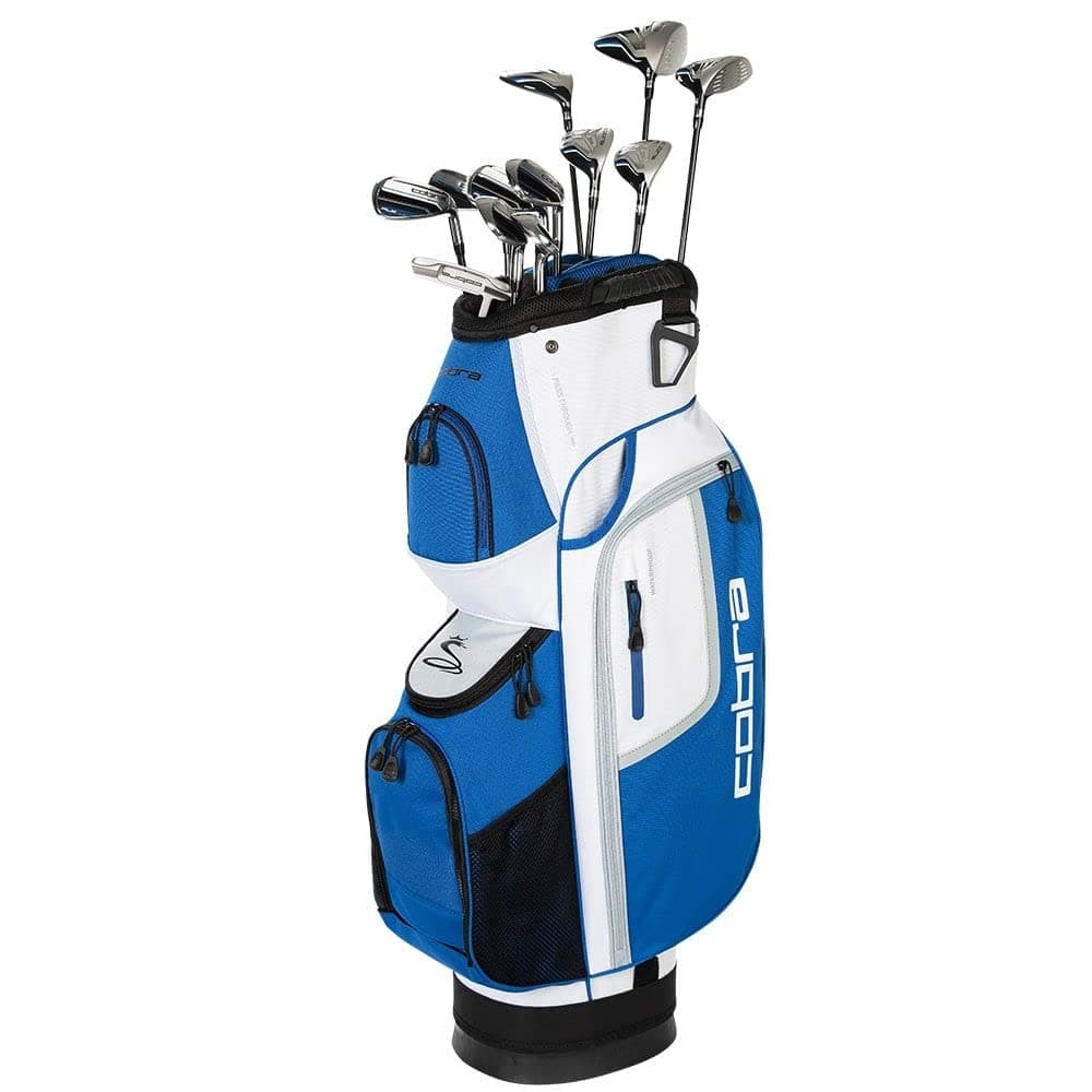 Cobra Fly-XL Juego Completo de Golf 13 piezas con Cart Bag, Hombres, Derecha, Negro/Azul