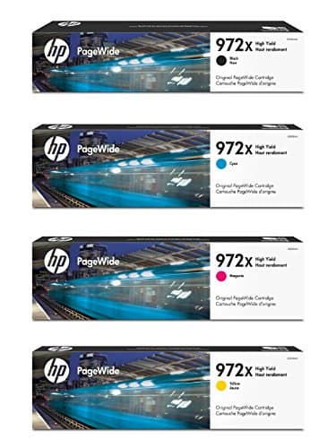 Set de tóners HP 972X alta capacidad (C/M/Y/K) para PageWide F6T84AN