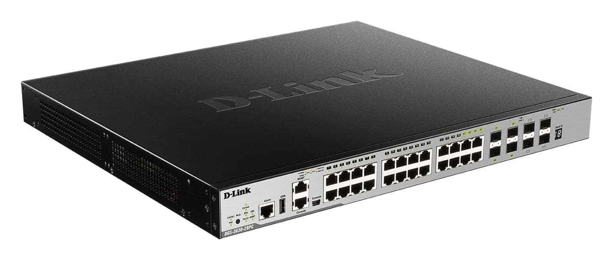 D-Link DGS-3630-28PC/SI 28-Port PoE Gigabit Smart Managed Switch