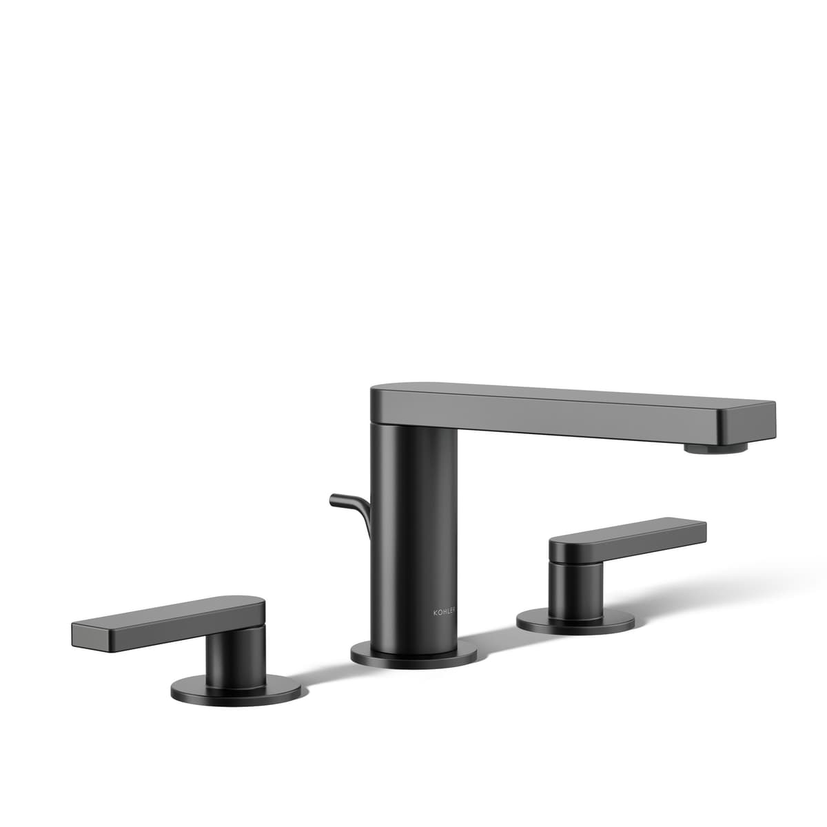 Kohler 73060-4-BL Grifería Composed para lavabo, montaje widespread, 1.2 gpm, negro mate