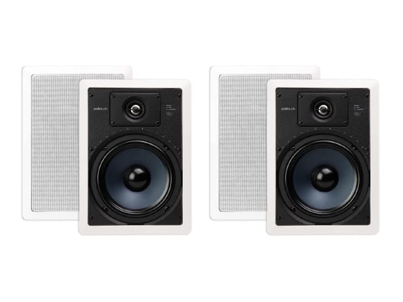 Polk Audio RC85i Parlantes empotrables premium de 8'' 2 vías (2 pares - 4 parlantes), blanco RC85I-2