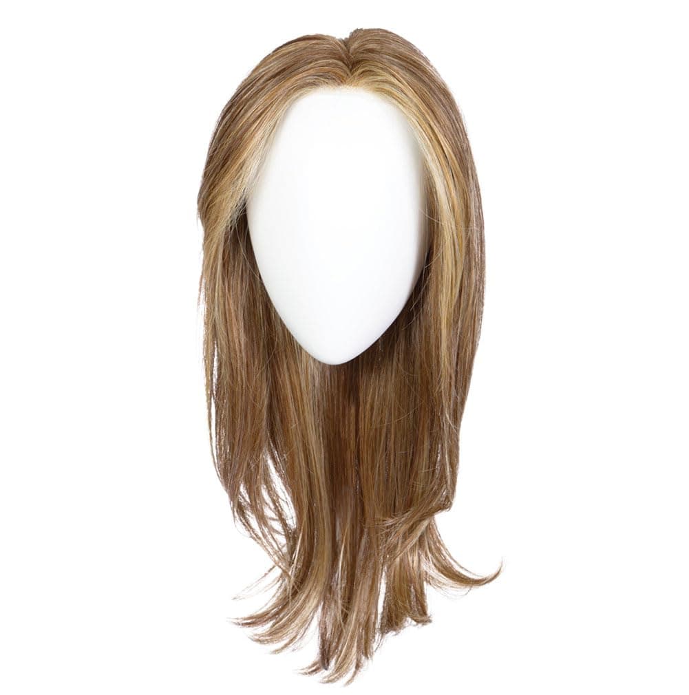 Hair u wear Raquel Welch Dress Rehearsal - Larga con capas y plumas, base hand-tied, Petite Average, RL10/22SS Iced Cappuccino