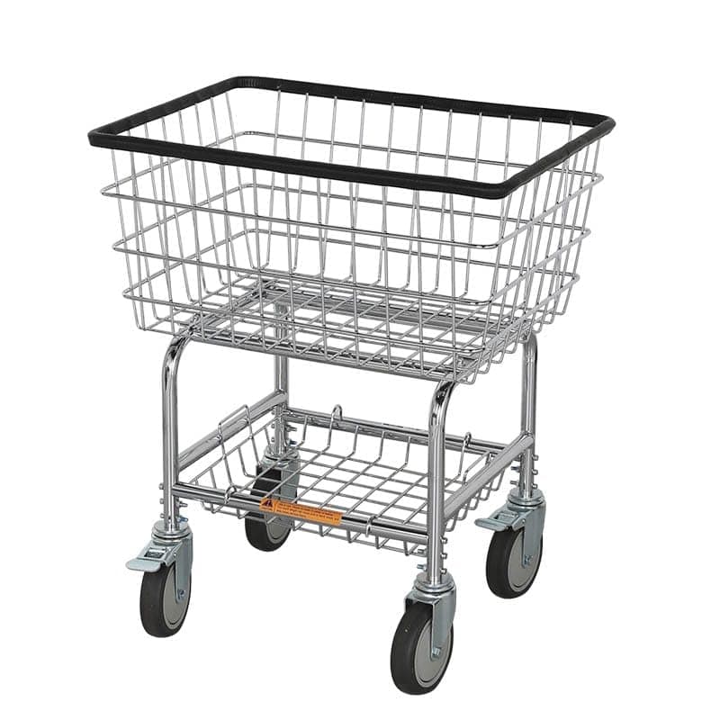 Dulton H20-0140CR Carro de Lavandería Cromado con Ruedas y Canasta