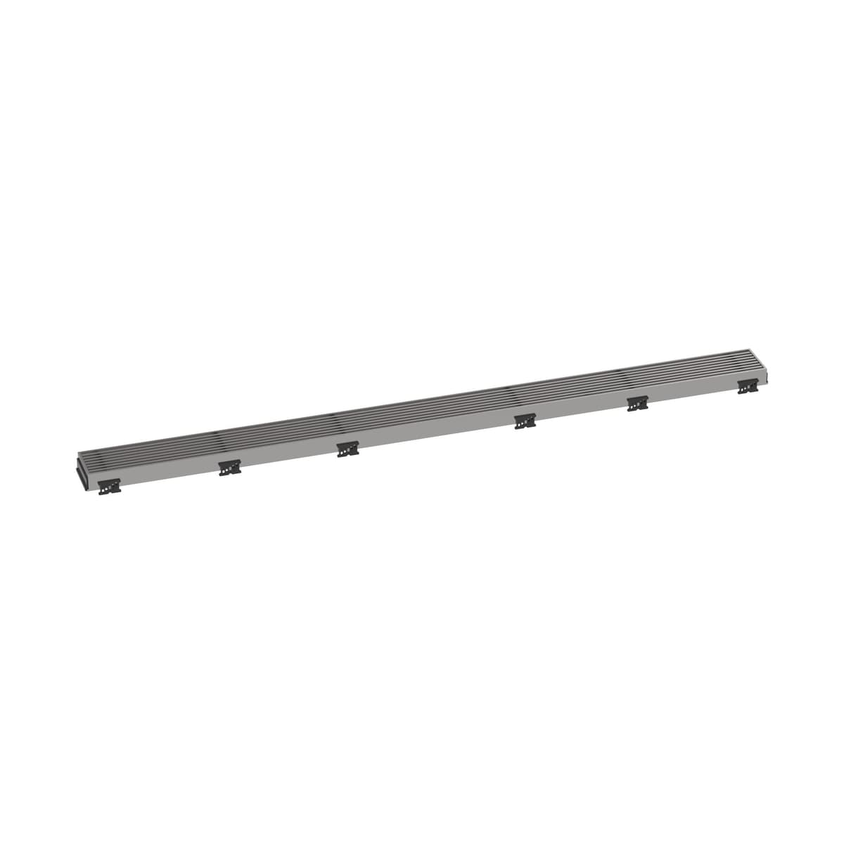 hansgrohe RainDrain Match Boardwalk Rejilla Lineal para Dreno de Ducha 39 3/8" con Marco Ajustable, Acero Inoxidable Cepillado 56123801