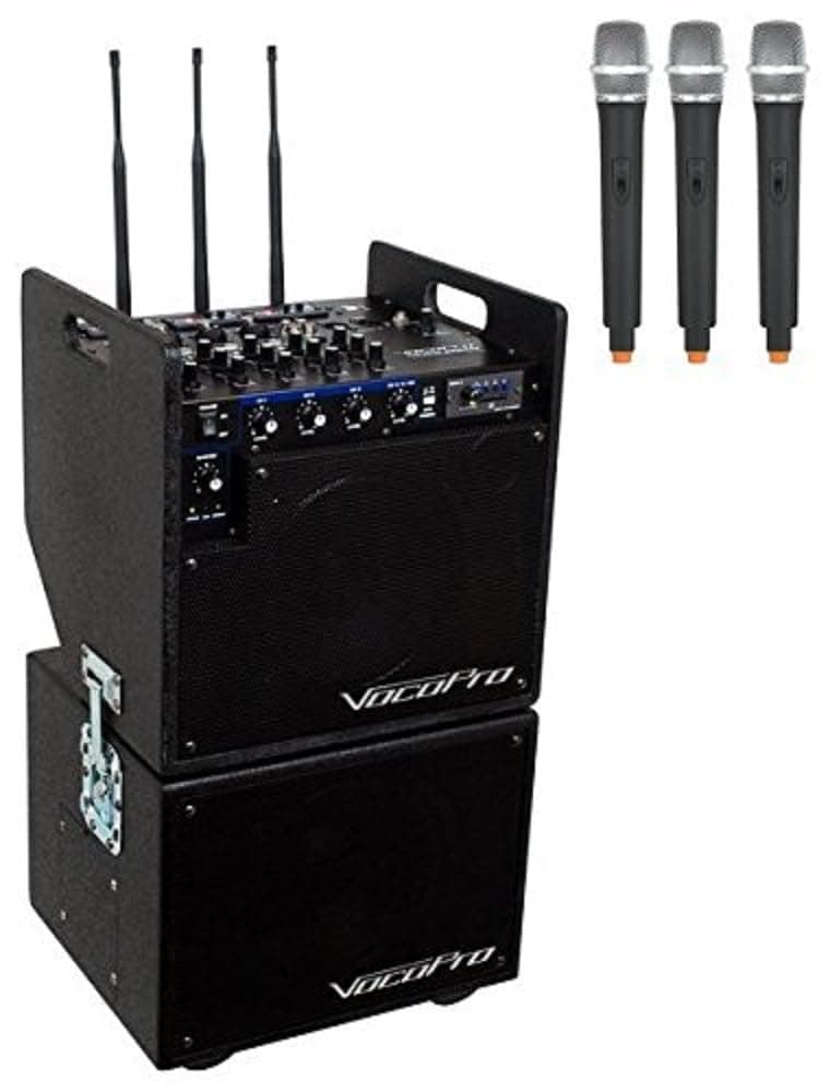 VocoPro Mobileman 2 PA portátil con subwoofer y batería