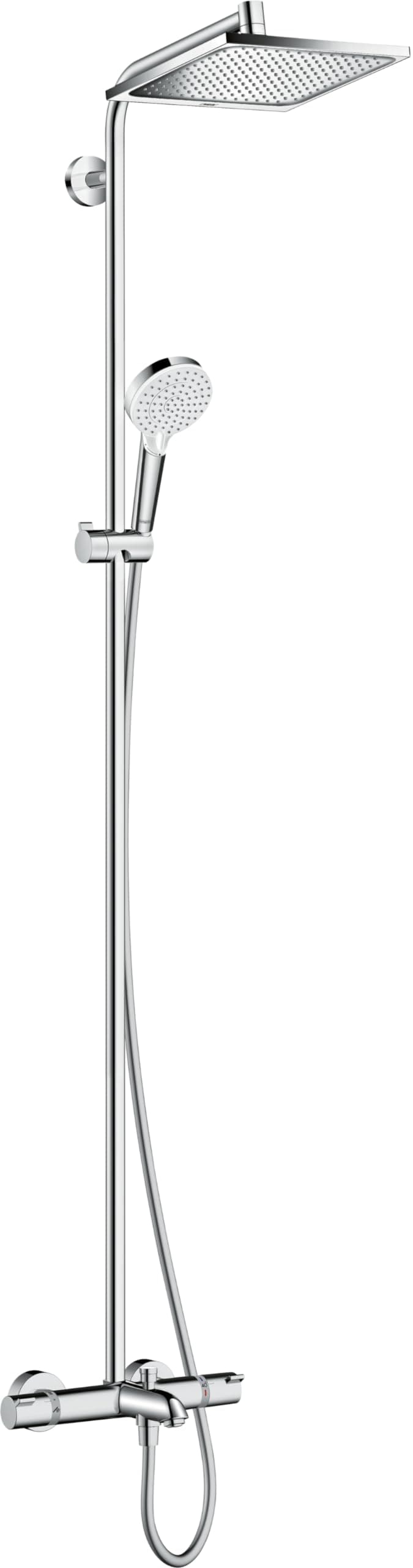 hansgrohe Crometta E Showerpipe 240 Sistema de Ducha con Termostato y Cabezal 240 mm 27298000
