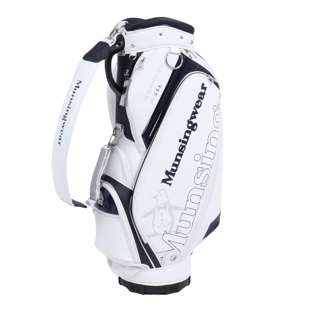 Munsing Wear Bolsa de Golf Caddy MQBWJJ00, 9.5" 6 divisiones, diseño deportivo, blanco