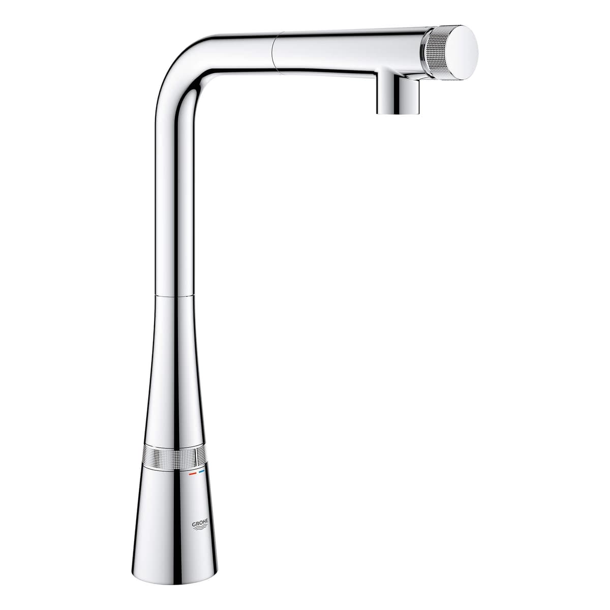GROHE Zedra SmartControl grifería de cocina extraíble 1.75 GPM, Starlight Chrome 31559002