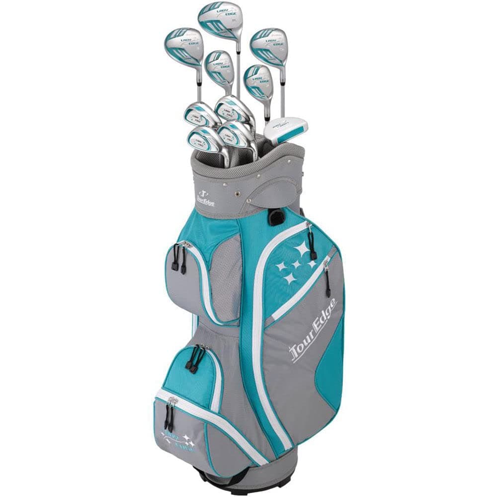 Tour Edge 2020 Lady Edge Full Set - Turquoise/Grey/White One Size (LWSRGL11.BT)