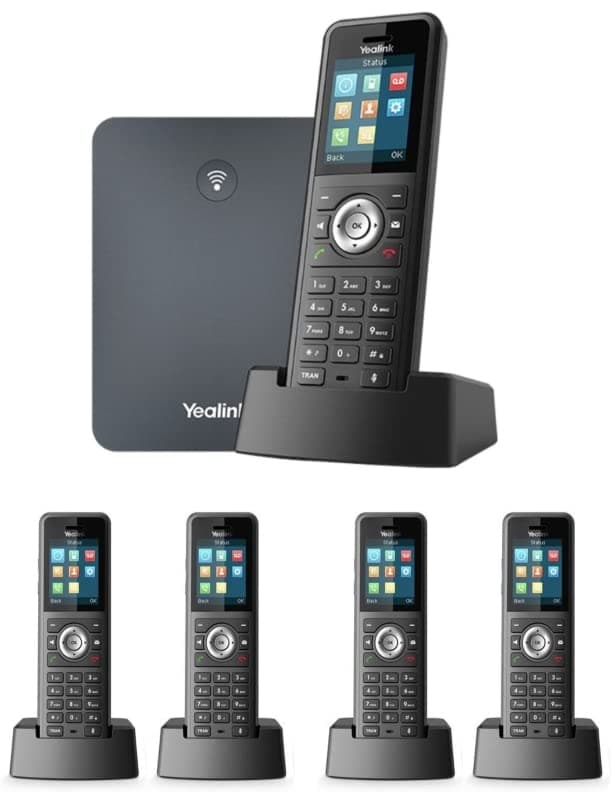 Yealink W79P Bundle (W70B + W59R) + 4 Handsets W59R W79P+1XW59R