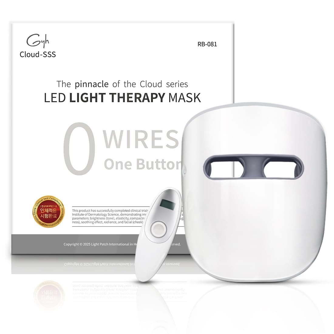 GYH LED Face Mask Light Therapy, Red Light Therapy for Face, Wireless High Dose