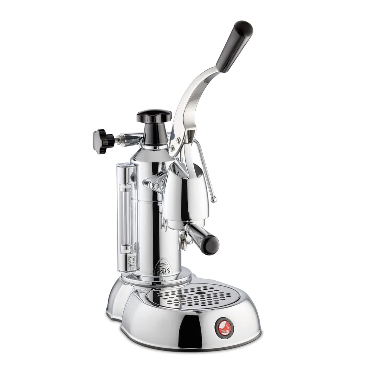 La Pavoni ESC-8 Stradivari Máquina de espresso 8 tazas - Cromo con detalles negros