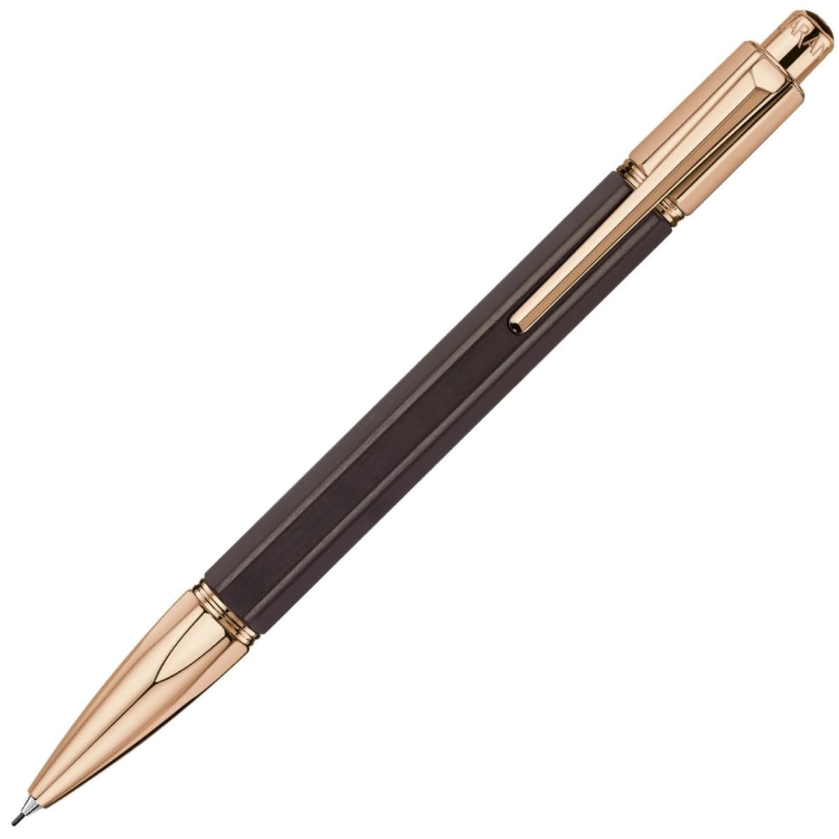 Caran d'Ache Lápiz Mecánico Varius en Ébano con Detalles en Oro Rosa CD4460.142