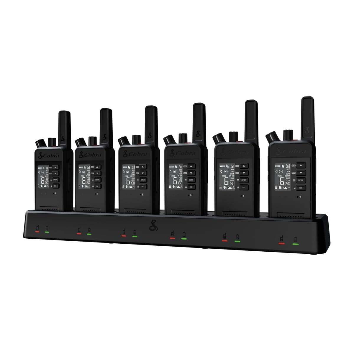 Cobra Performa 450 Business Radios (6-Pack with Dock) 0190016-2