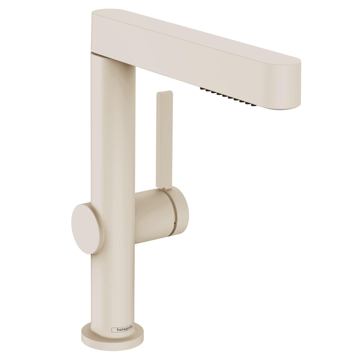hansgrohe Finoris Monocomando de Lavabo 10 pulg. con Duchador Extraíble en Níquel Cepillado, 76063821