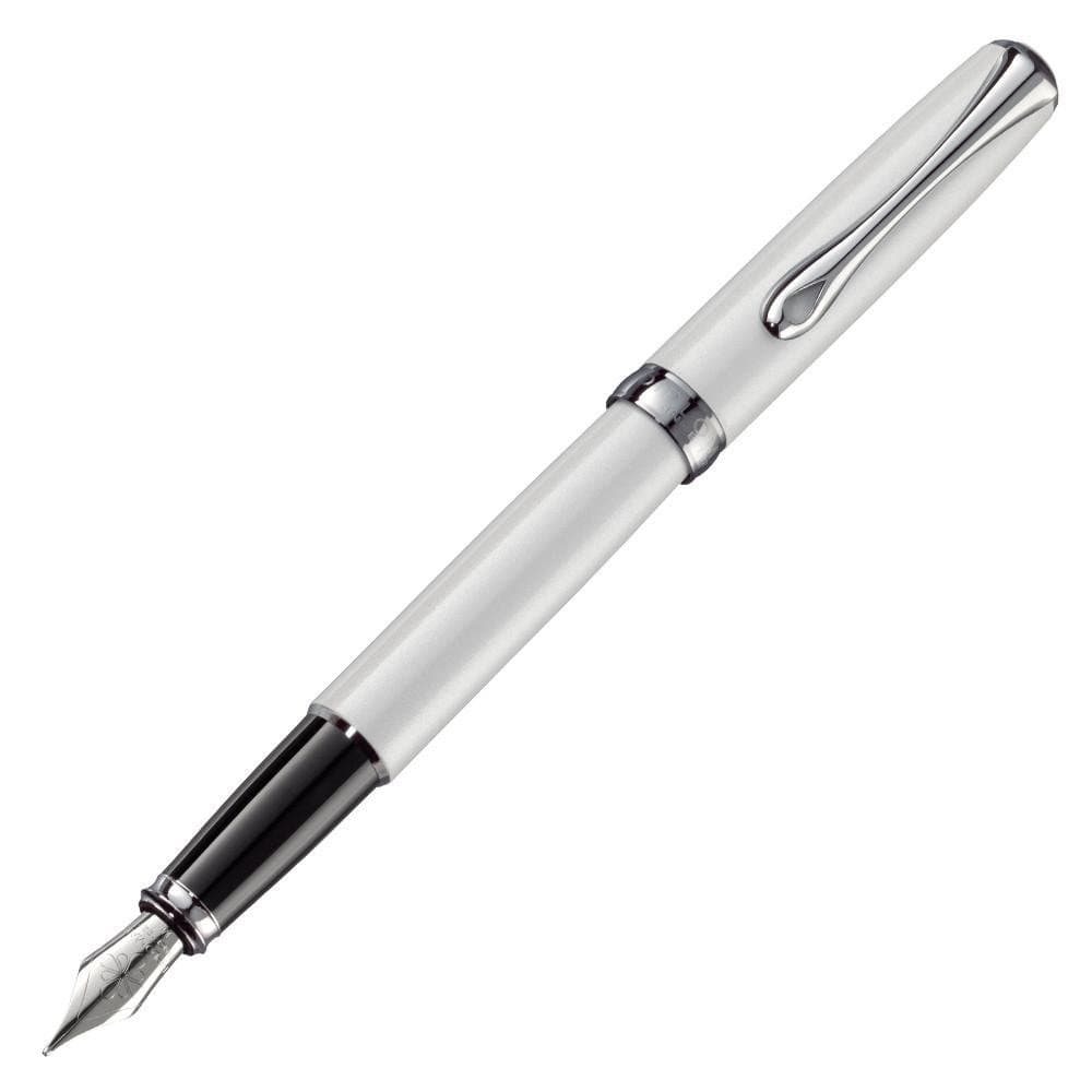 Pluma fuente Diplomat Excellence A2, punta de acero ancha, Pearl White D40210028