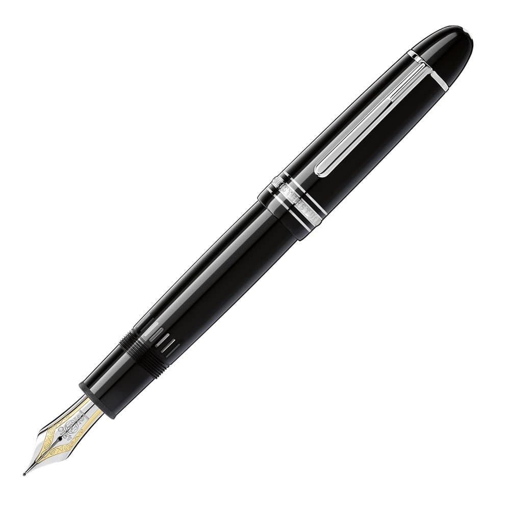 Montblanc Meisterstück 149 Plumín 18K, cuerpo en resina negra con detalles platino 4017941775078