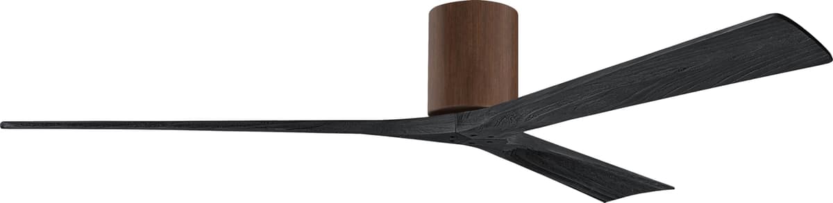 Matthews IR3H-WN-BK-72 Irene Ventilador de Techo de Montaje Empotrado 72" con Control Remoto y Control de Pared