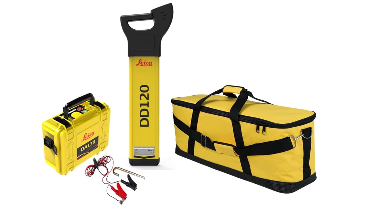 Leica 6014155 DD120 - Kit localizador de servicios subterráneos con profundidad y transmisor DA175