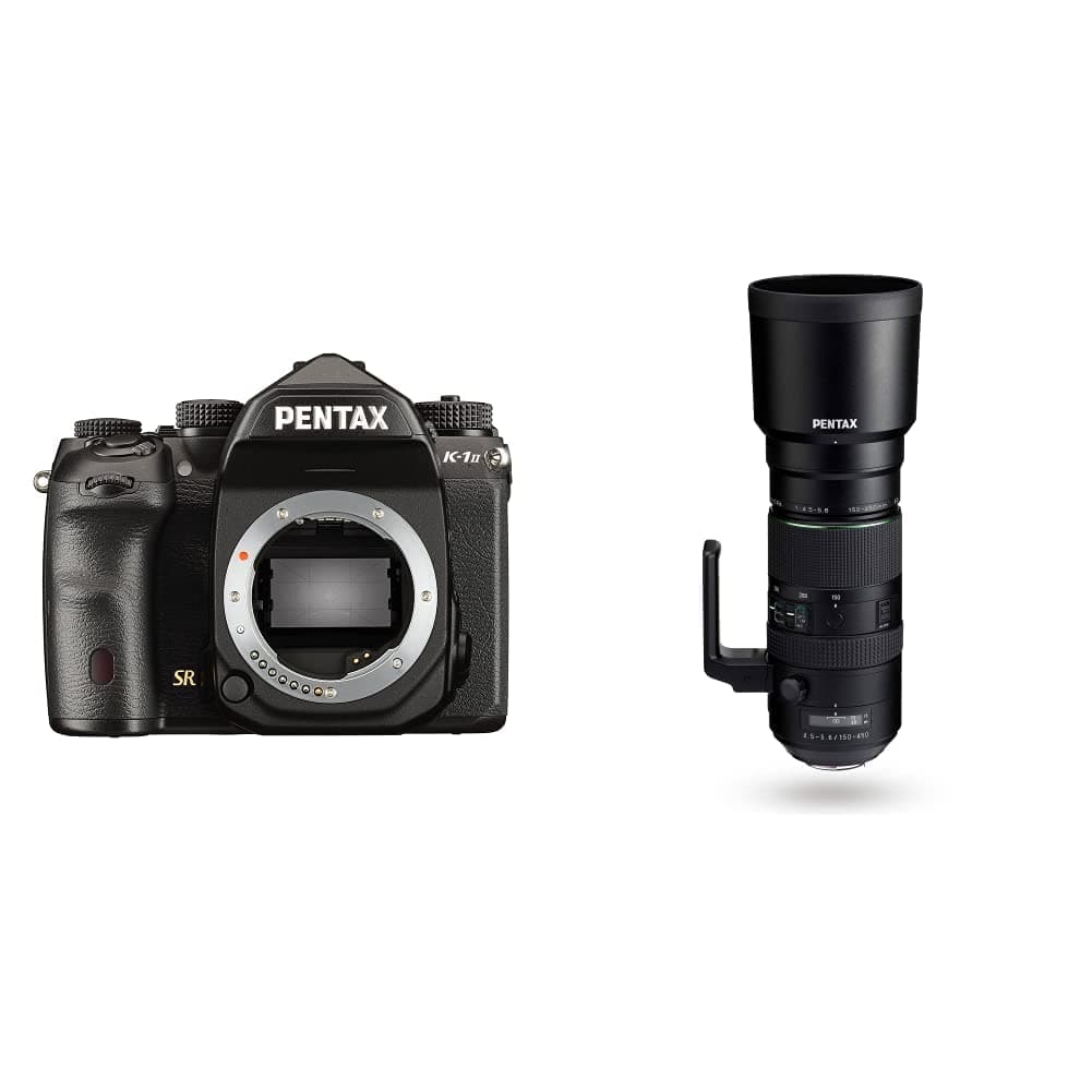 Pentax K-1 Mark II DSLR 36MP resistente al clima con lente HD D FA 150-450mm K1MII