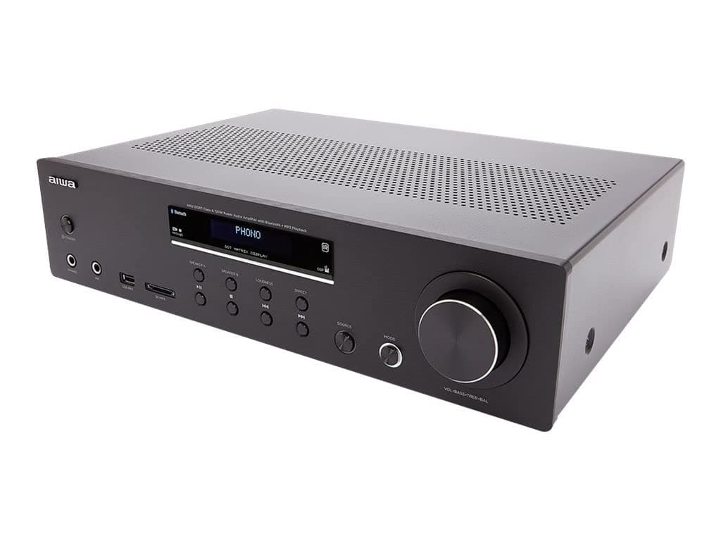 Aiwa Amu-120bt/sl Blanco/Amplificador HiFi/Bluetooth 120 W RMS AMU-120BTBK