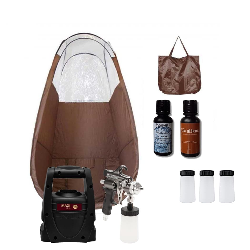 MaxiMist Elite Lite - Máquina de Bronceado Spray HVLP, Portátil para Uso en Casa
