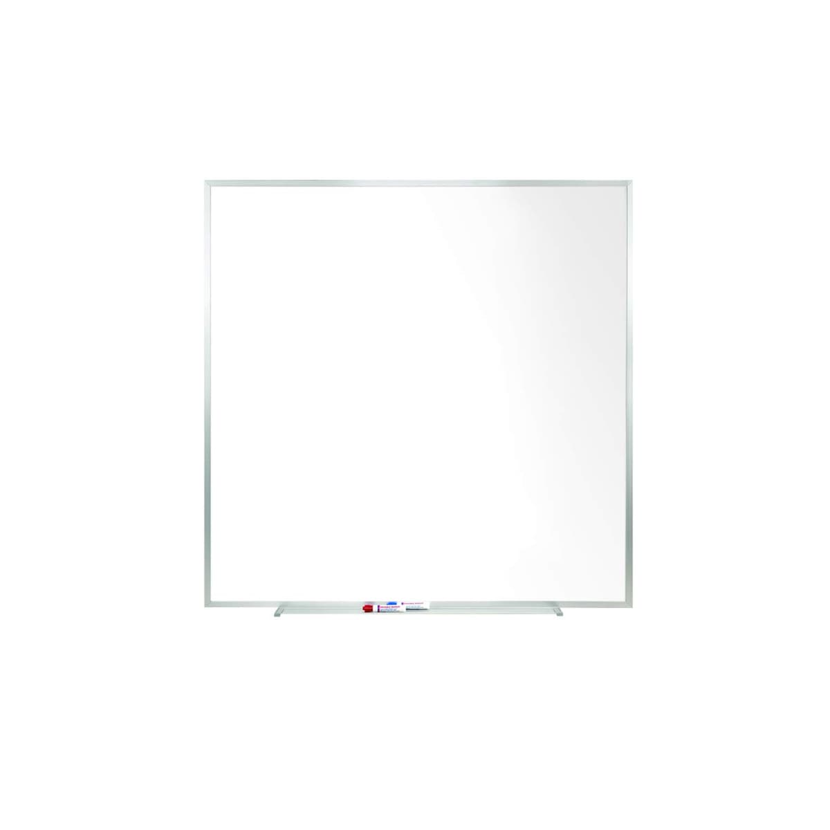 Ghent Pizarra Blanca Porcelana Magnética 4x4 con Marco de Aluminio M1-44-4