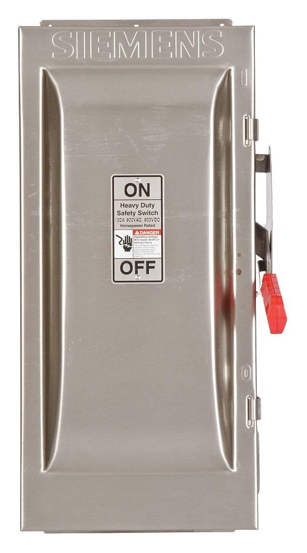 HNF363SS SIEMENS interruptor de seguridad no fusible, pesado, 600 V CA, trifásico
