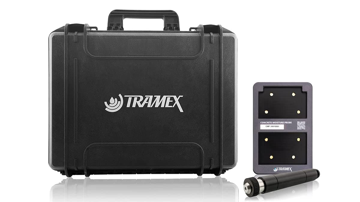 Tramex CDK Concrete Determinator Kit con sonda CMP y estuche rígido