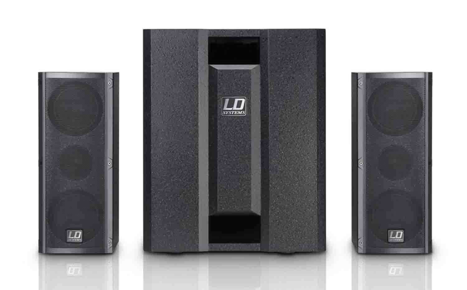 LD Systems Dave 8 Roadie Paquete portátil amplificado multimedia, Negro 1004988-62