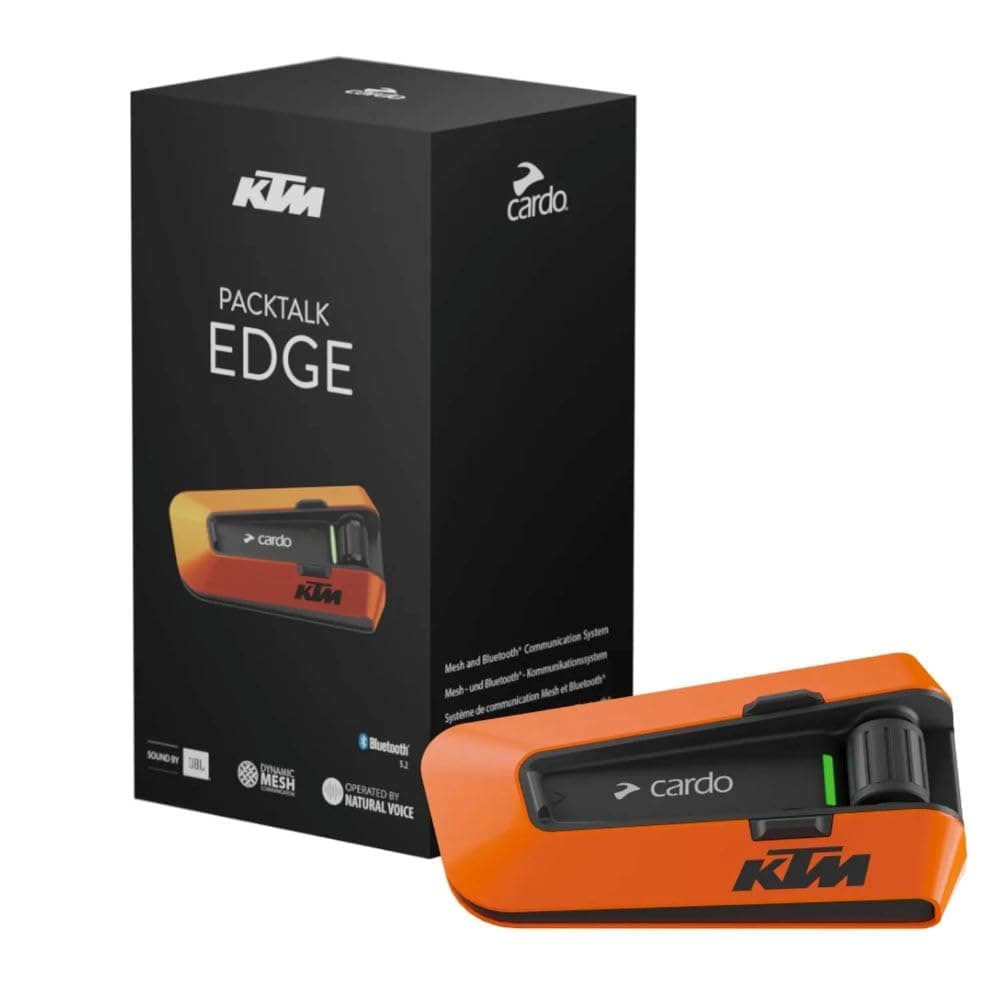 Cardo Systems Packtalk Edge Edición KTM, Paquete Individual PT200020