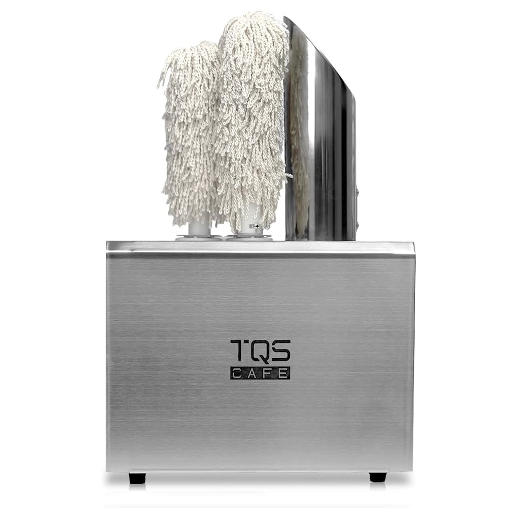Existing Beauty Commercial Wine Glass Polisher Machine - 3 Cloth Polishers, Acero Inoxidable