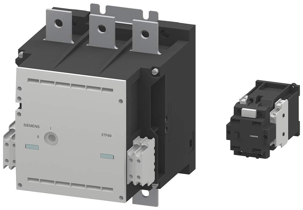 Siemens 3TF69331DB4 Contactora de vacío para motor, 3 polos, control 24VDC
