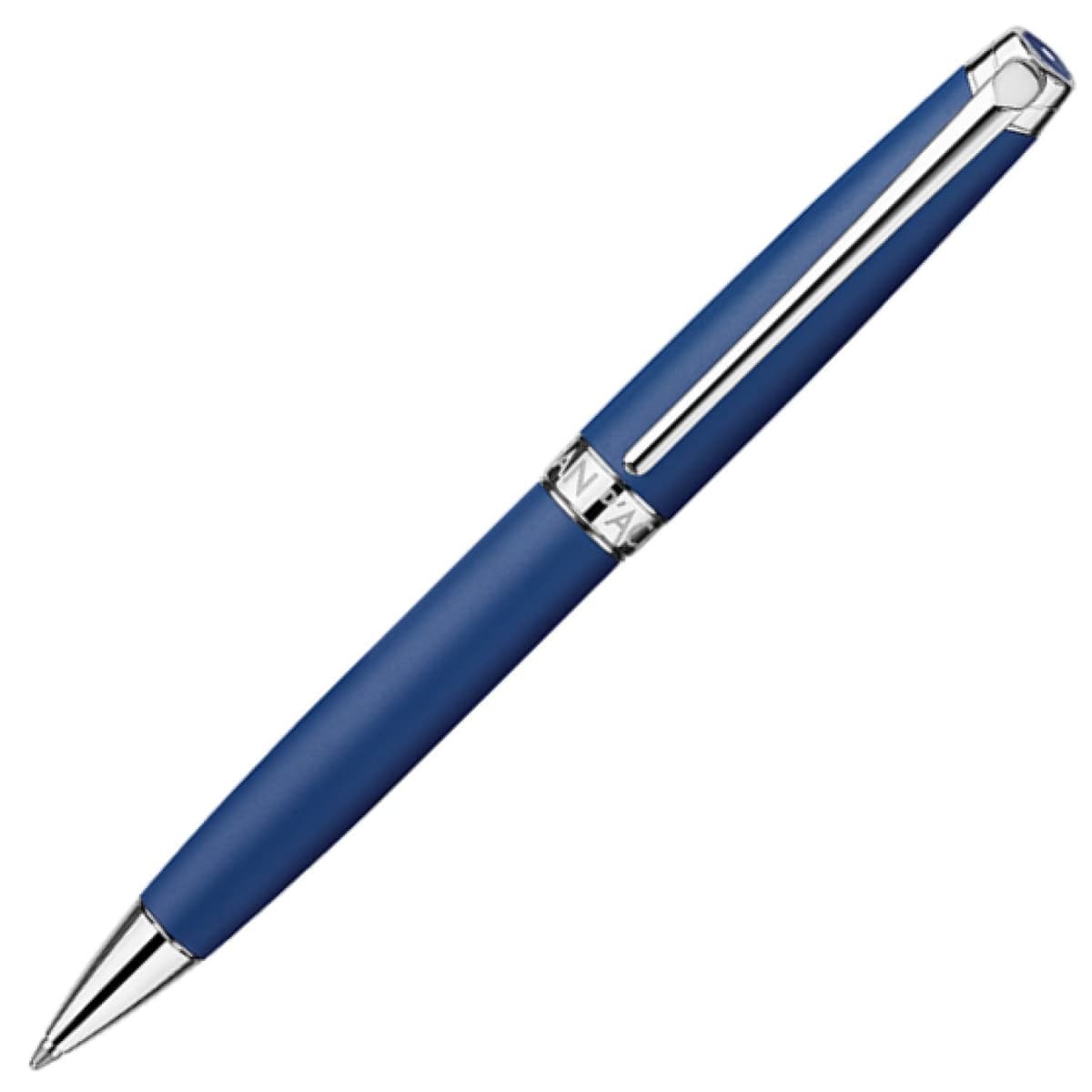 Caran d'Ache Léman Bolígrafo plateado - Blue Night Matt CD4789.449