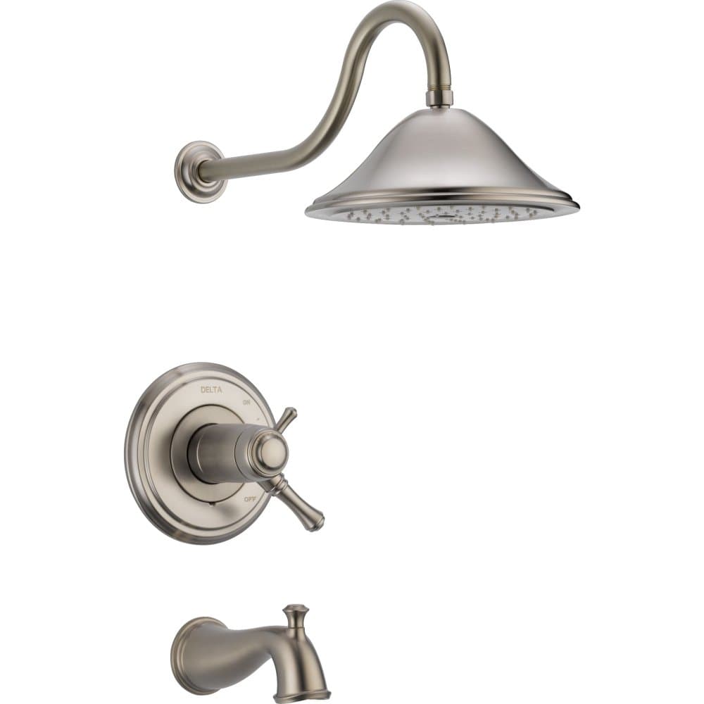 DELTA T17T497-SS Juego de ducha y tina Cassidy, Stainless