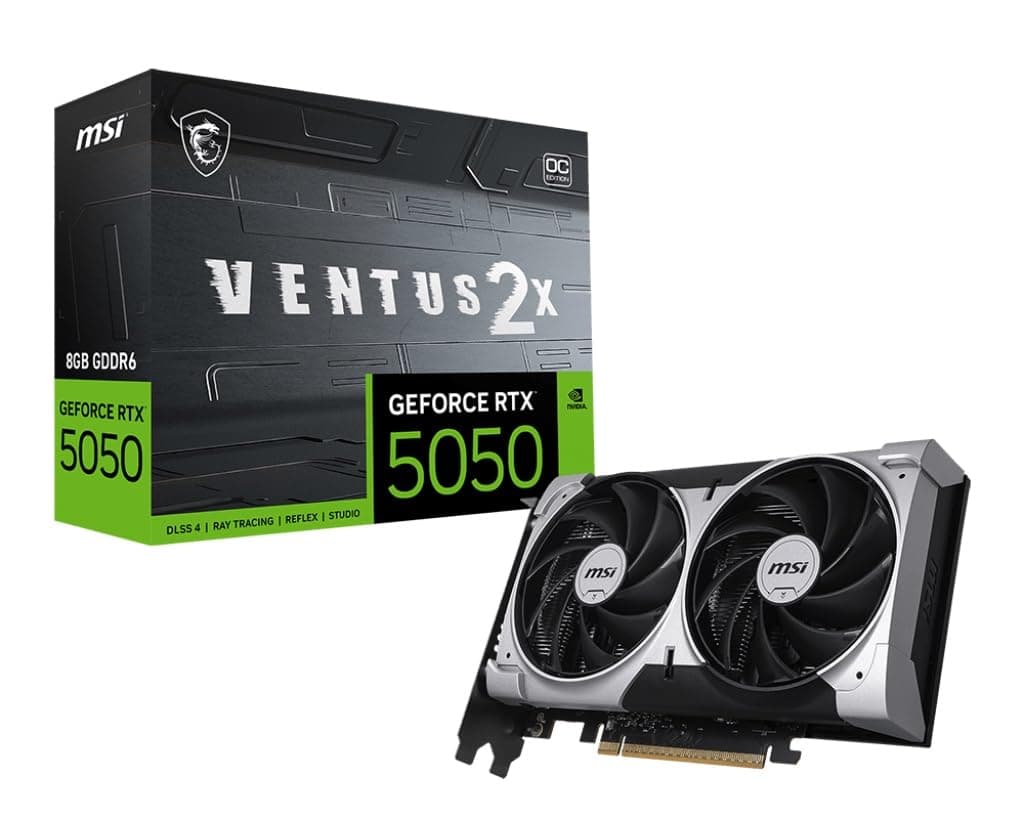 MSI GeForce RTX 5050 8G VENTUS 2X OC Tarjeta de Video VD9272 V538-002R