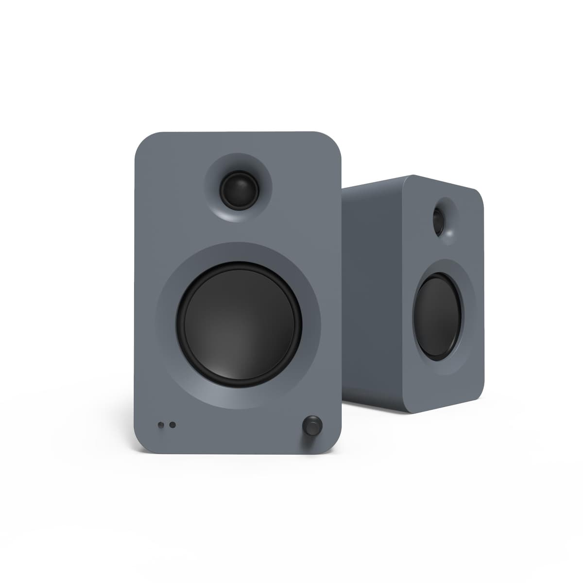 Kanto REN 200W Powered Speaker System con HDMI ARC para TV y Home Theater | USB-C y Bluetooth 5.3 | Filtros High/Low | Par | Gris Mate RENMG