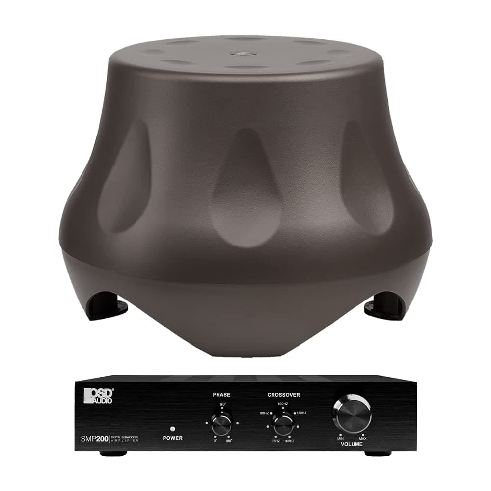 OSD Audio FORZA10 + SMP200 Kit de Subwoofer Outdoor 10'' IP66 con Amplificador 200W KIT-FORZA10-SMP200