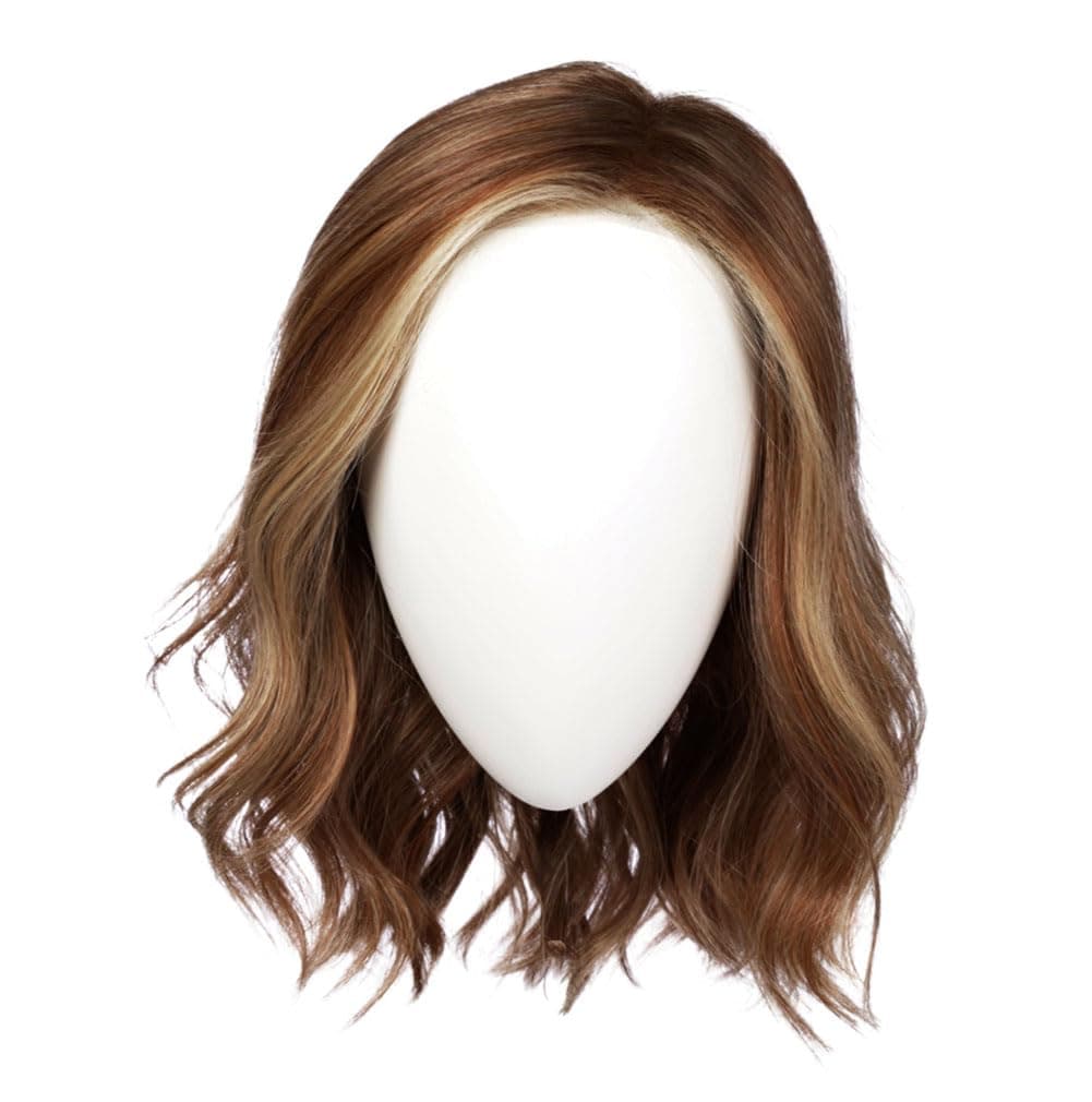 Hair u wear Raquel Welch Simmer Elite capas medias con base liviana anudada a mano, talla estándar - RL12/22SS Cappuccino