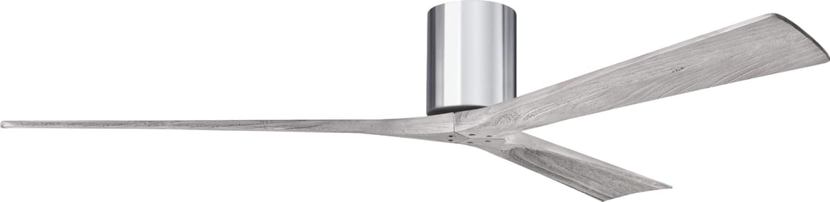 Matthews IR3H-CR-BW-72 Irene Flush Mount 72" Ceiling Fan con Control Remoto y de Pared Silent DC Motor