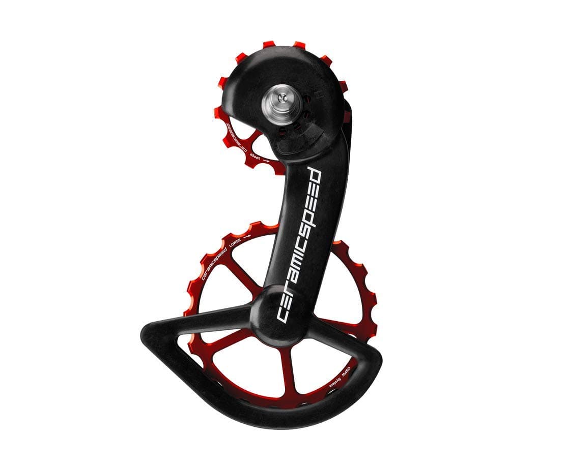CeramicSpeed OSPW 102127 para Shimano 9100/8000, rojo, 13/19T