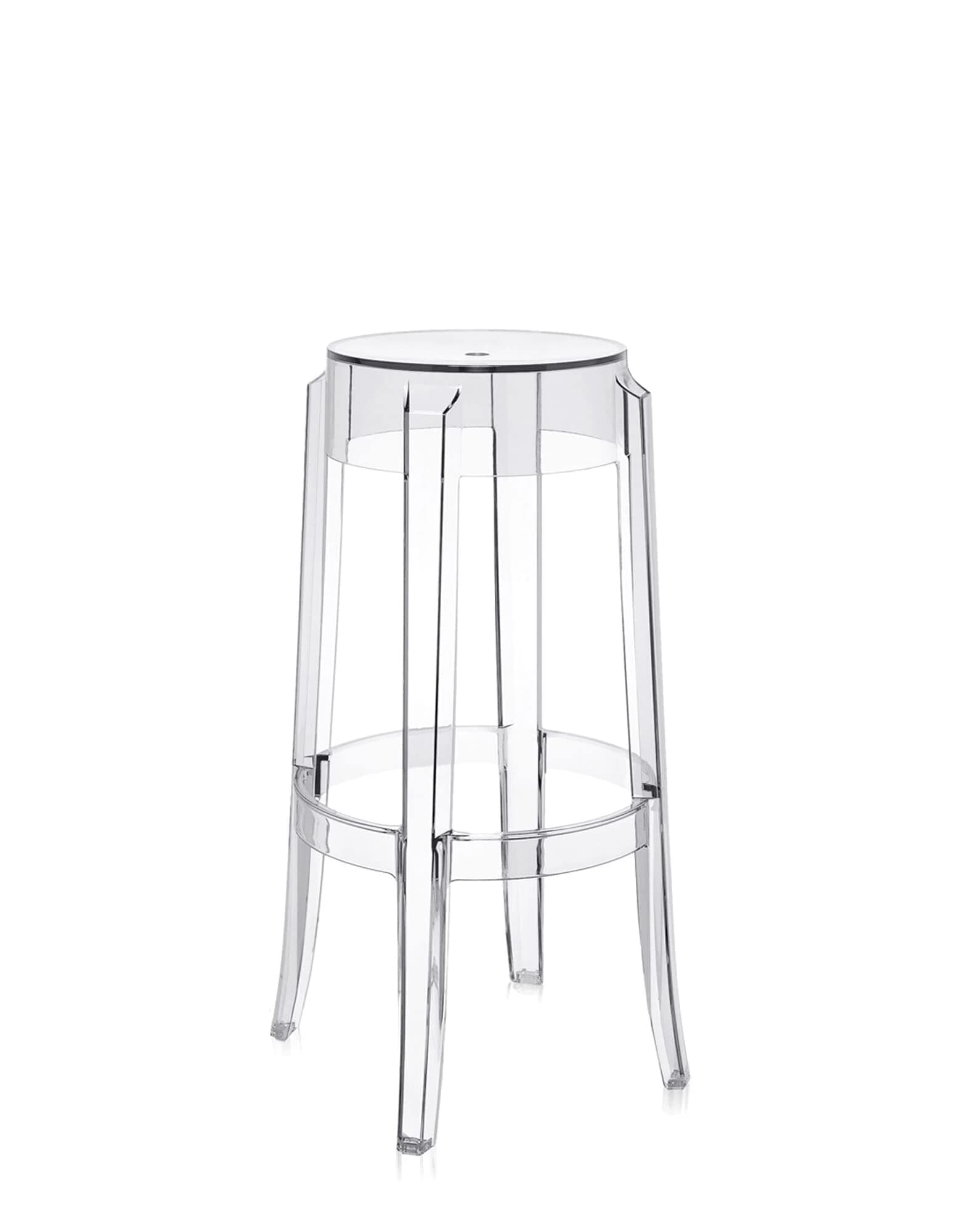 Kartell Charles Ghost Taburete Pack x2 29" Cristal 4899B4