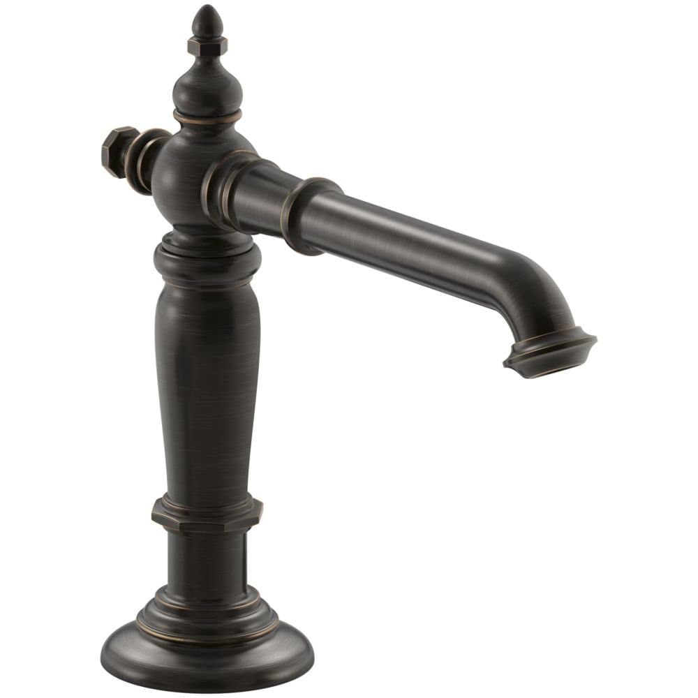 Kohler K-72760-2BZ Artifacts Spout con diseño de columna, sin manijas - Oil-Rubbed Bronze