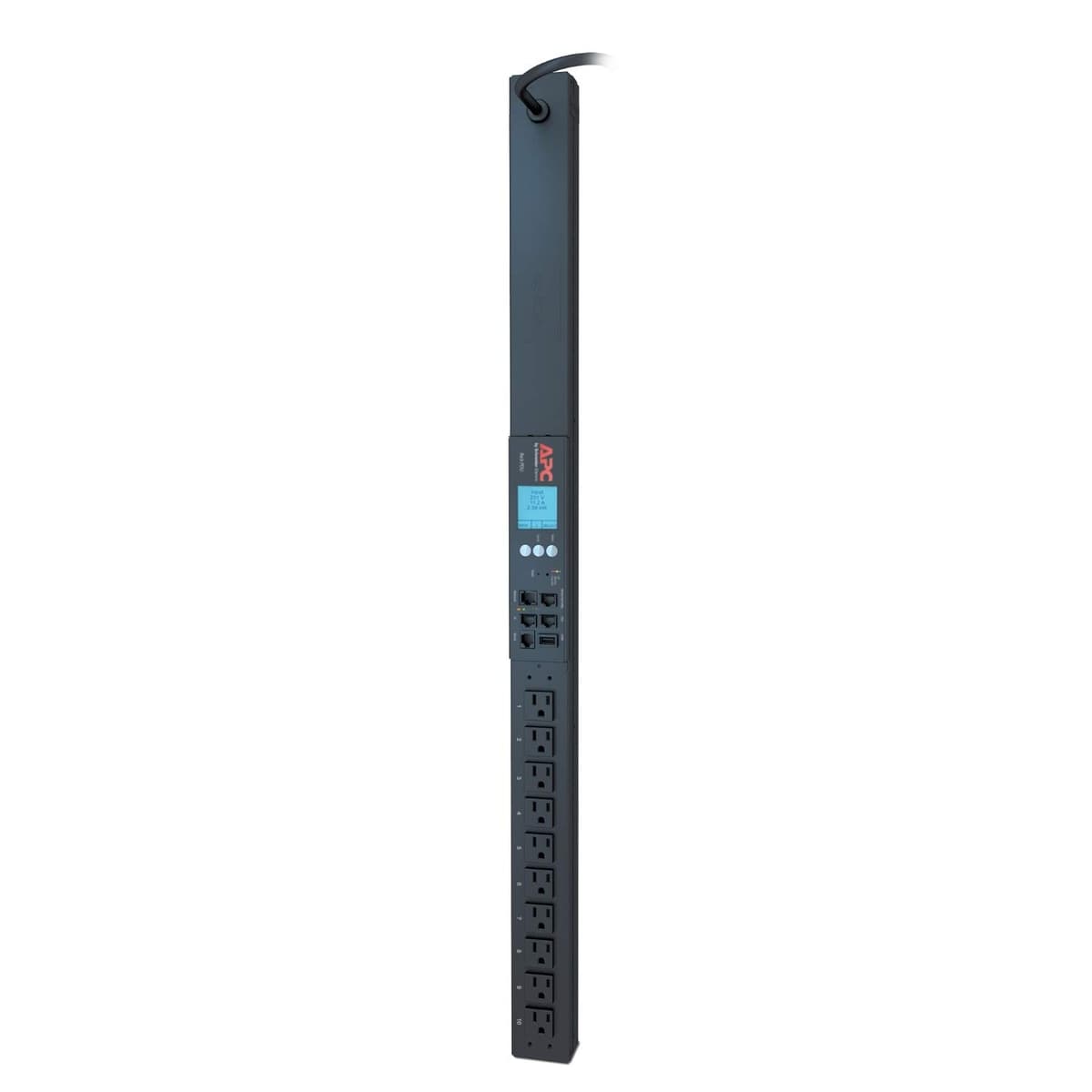 APC PDU para rack montable, medido 100V-120V/15A, (16) tomas, montaje vertical 0U (AP8831)